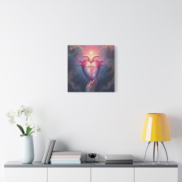 Mystical Heart Canvas Wall Art - Stretched Matte Design for Bohemian Decor - Image 23