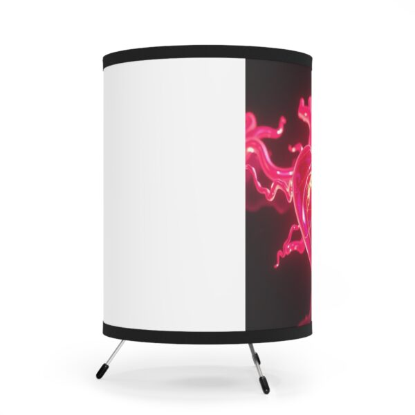 Heartbeat Tripod Lamp - Colorful High-Res Shade for Home Decor - Image 3