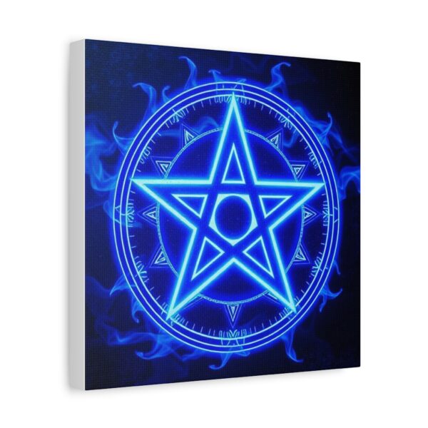 Mystical Blue Pentagram Canvas Art – Modern Wall Decor for Magic Lovers - Image 17