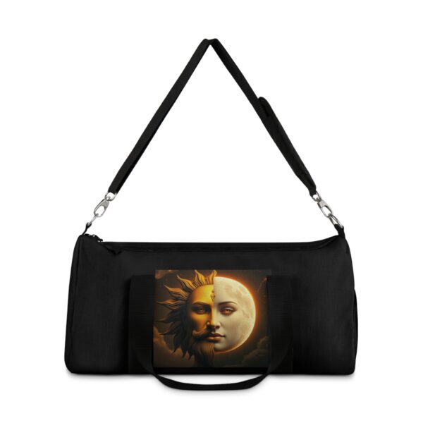 Celestial Sun and Moon Duffel Bag - Travel in Style with Astrology Design - Image 2