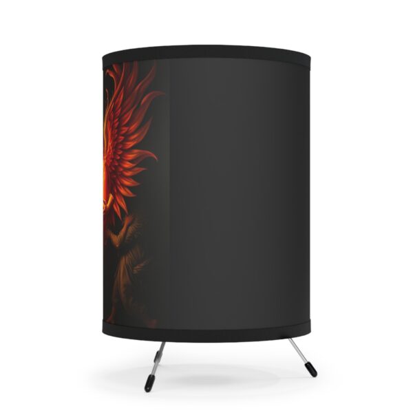 Phoenix Heart Tripod Lamp - High-Res Art Shade - Image 5