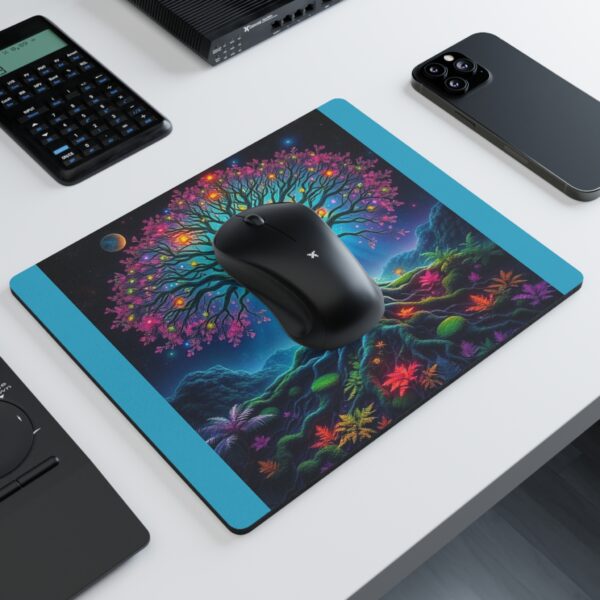 Vibrant Tree of Life Mouse Pad - Colorful Gaming & Office Desk Accessory - Image 3