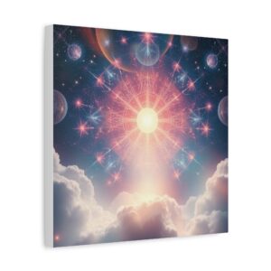 Cosmic Sun Canvas Art - 1.25" Stretched Matte Wall Decor