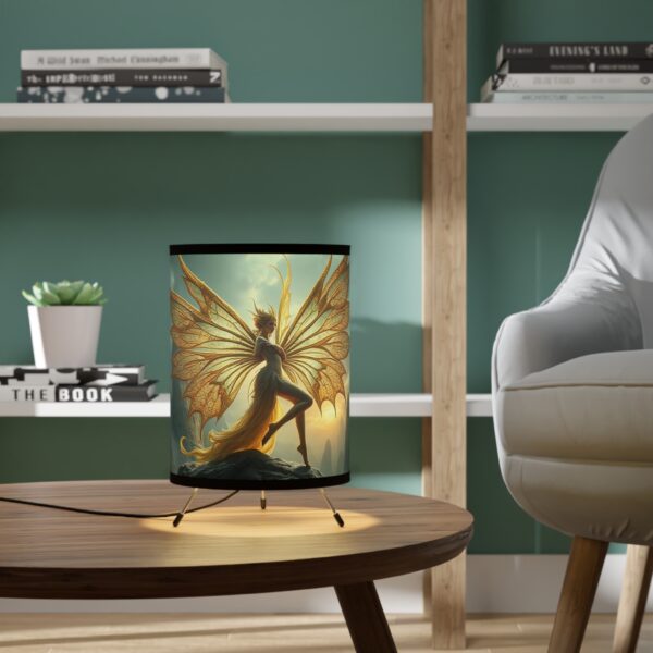 Yellow Fairy Tripod Lamp - High-Res Shade for Unique Vibes - Image 6