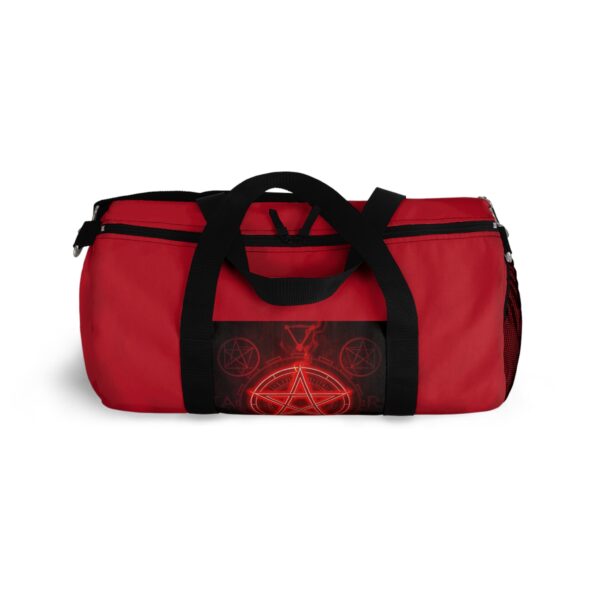 Stylish Red Pentagram Duffel Bag - Perfect for Travel and Gym - Image 6