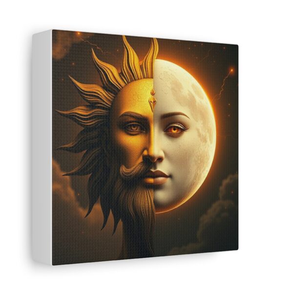 Sun and Moon Canvas Art - Mystical Stretched Matte Wall Decor - Image 7