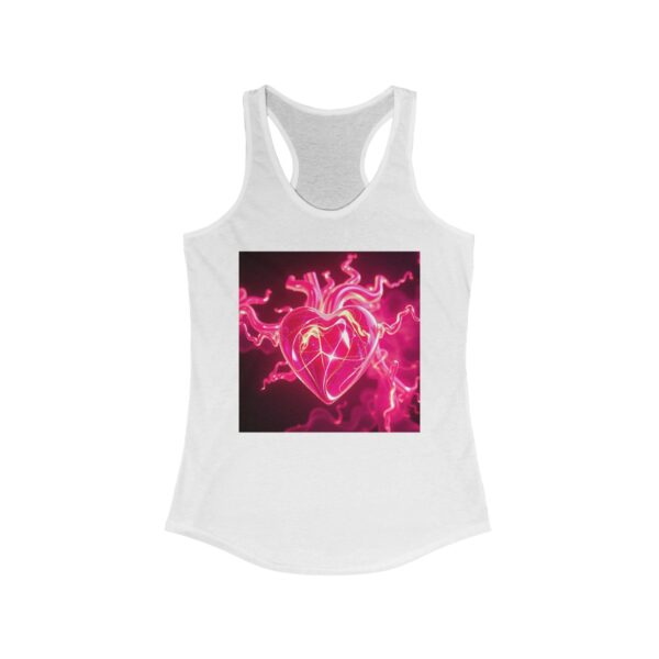 Heartbeat Energy Racerback Tank for Women - Perfect for Fitness and Everyday Wear