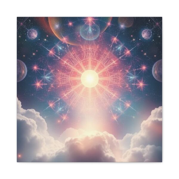 Cosmic Sun Canvas Art - 1.25" Stretched Matte Wall Decor - Image 26