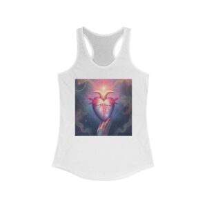 Inspirational Women's Ideal Racerback Tank - Cosmic Heart Design
