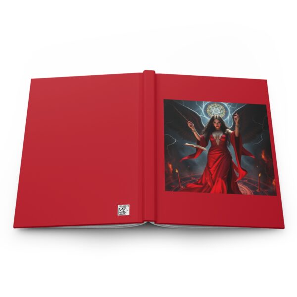 Mystical Red Hardcover Journal - Ethereal Angel Design - Image 6