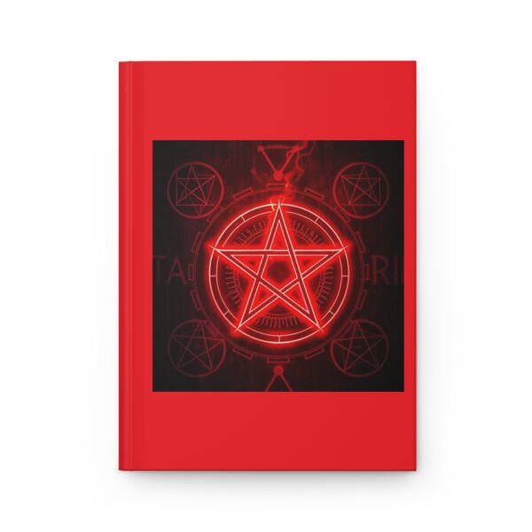 Red Pentagram Hardcover Journal - Perfect for Witches and Occult Enthusiasts - Image 2