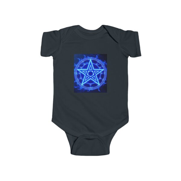 Mystical Blue Pentagram Infant Bodysuit – Cute and Unique Baby Gift - Image 10