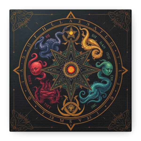 Mystical Elemental Chart Canvas Wall Art - Stretched Decor for Discerning Consumers - Image 6