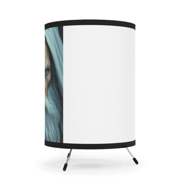The White Wizard Tripod Lamp with High-Res Shade - Image 5