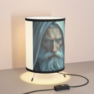 The White Wizard Tripod Lamp with High-Res Shade