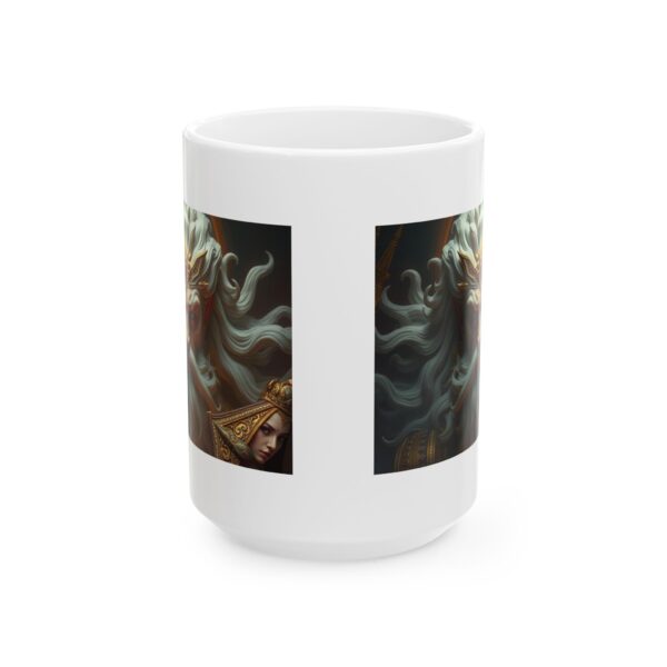 Mystical Warrior Ceramic Mug - 11oz & 15oz, Unique Gift for Fantasy Lovers - Image 14