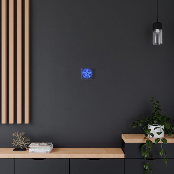 Mystical Blue Pentagram Canvas Art – Modern Wall Decor for Magic Lovers - Image 9