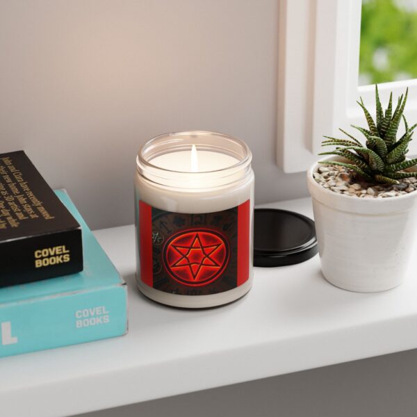 Mystical Scented Soy Candle | 9oz with Hexagram Design - Image 5