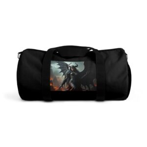 Winged Demon Duffel Bag - Dark Fantasy Design for Gym & Travel