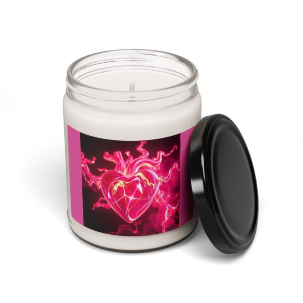 Heartbeat Scented Soy Candle - 9oz Aromatherapy Relaxation Candle - Image 3
