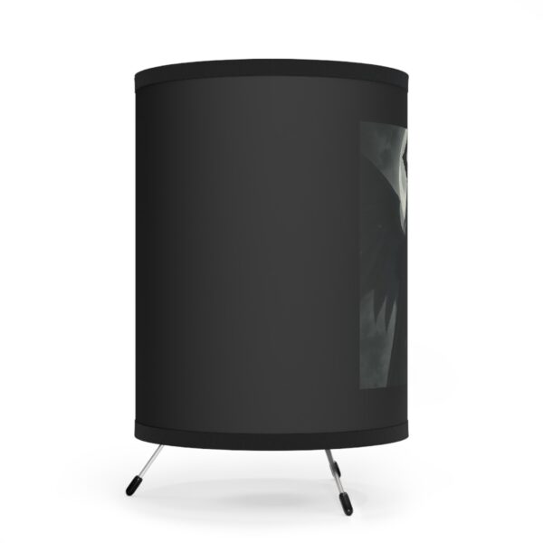 Gothic Tripod Lamp with High-Res Printed Shade - Dark Fantasy Home Decor - Image 3