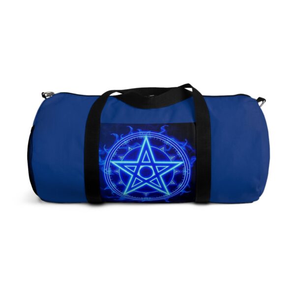 Mystic Blue Pentagram Duffel Bag - Stylish Gym & Travel Tote for Occult Enthusiasts - Image 13