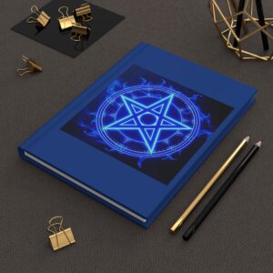 Blue Pentagram Hardcover Journal - Pentagram Design for Creative Souls