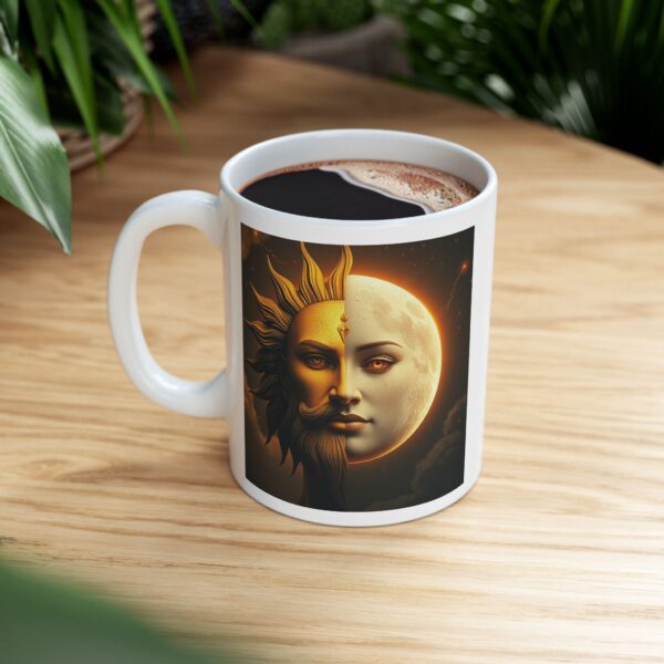 Celestial Sun & Moon Ceramic Mug - 11oz & 15oz, Astrology Coffee Cup - Image 9
