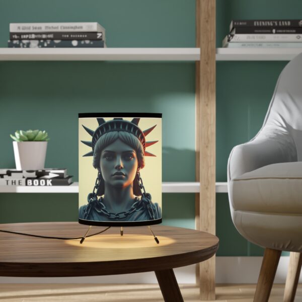 Statue of Liberty Chained - Tripod Lamp for Home Decor - Image 6