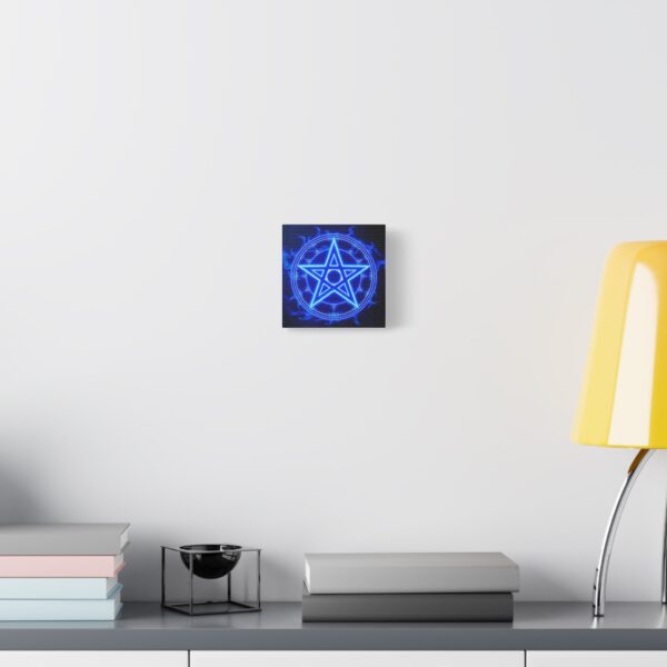 Mystical Blue Pentagram Canvas Art – Modern Wall Decor for Magic Lovers - Image 8