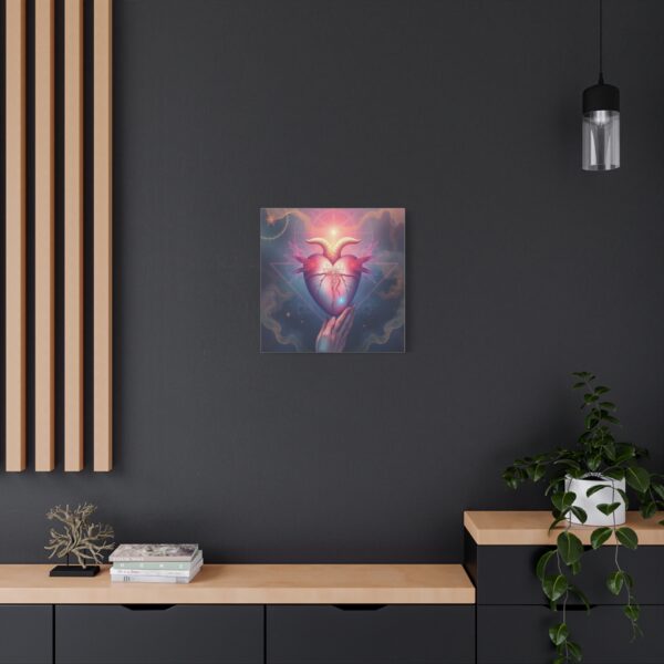 Mystical Heart Canvas Wall Art - Stretched Matte Design for Bohemian Decor - Image 24