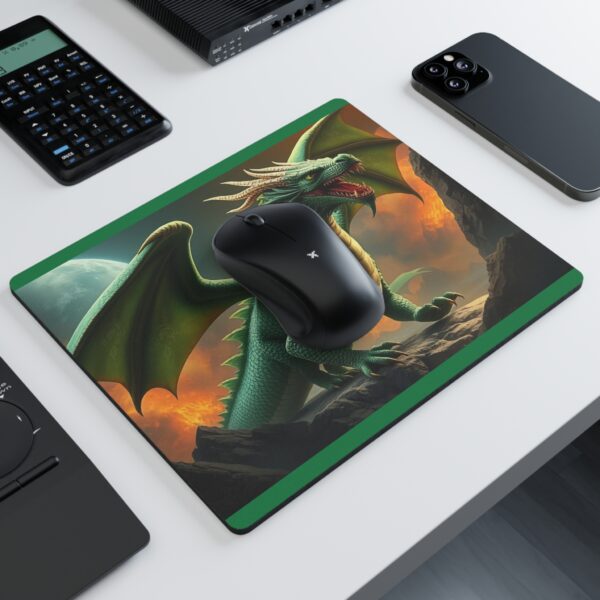 Fantasy Dragon Rectangular Mouse Pad - Epic Gamer Desk Accessory - Image 3