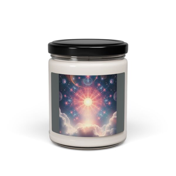 Cosmic Sunrise Scented Soy Candle - 9oz Aromatherapy Candle for Relaxation and Meditation - Image 2