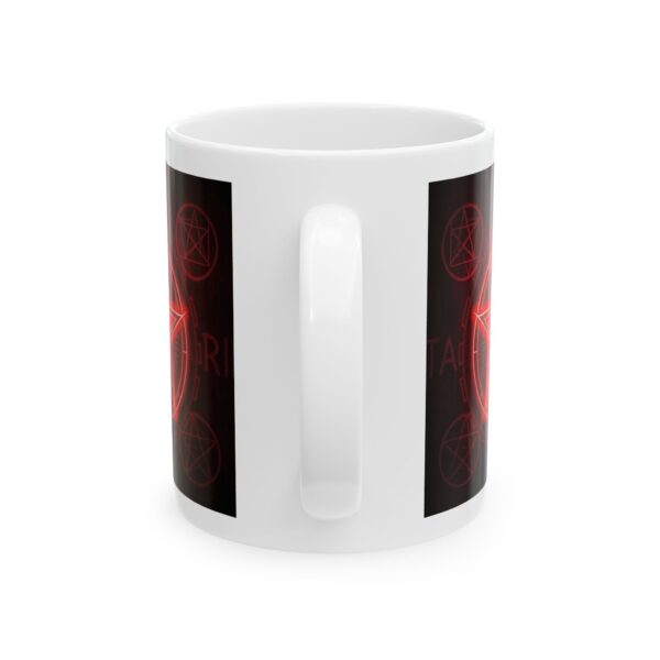 Red Pentagram Ceramic Mug - Perfect for Coffee Lovers - Image 3