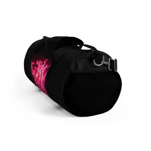 Neon Heart Design Duffel Bag - Perfect for Gym and Weekend Getaways - Image 4