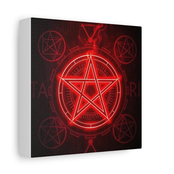 Red Pentagram Canvas Art - Mystical Home Decor - Image 7