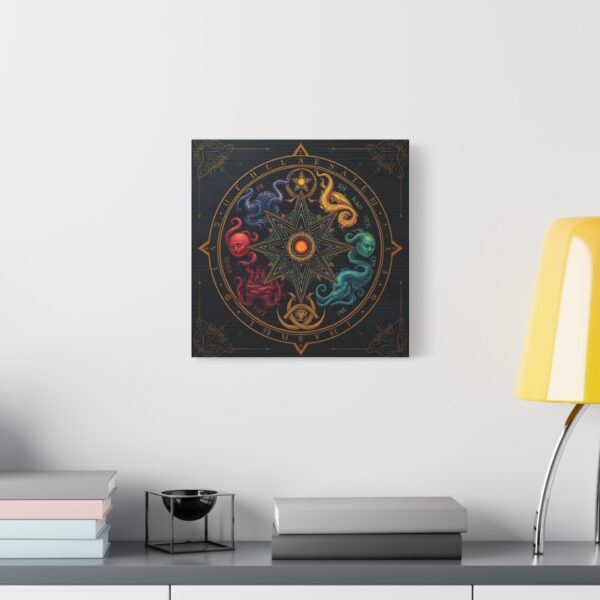 Mystical Elemental Chart Canvas Wall Art - Stretched Decor for Discerning Consumers - Image 23