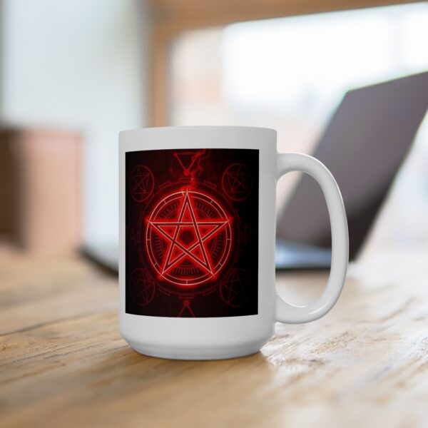 Red Pentagram Ceramic Mug - Perfect for Coffee Lovers - Image 18