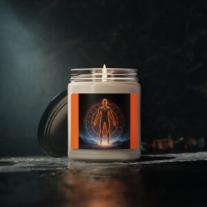 Quantum Man Energizing Scented Soy Candle - 9oz, Aromatherapy for Mind & Body