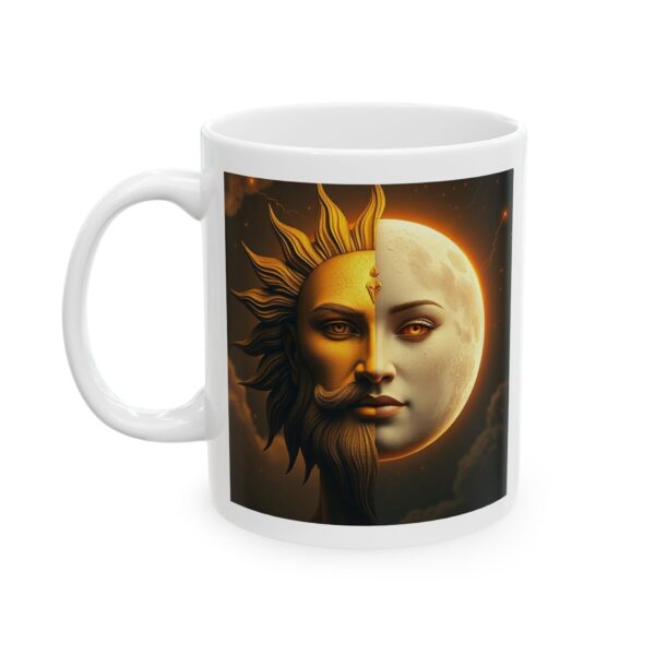 Celestial Sun & Moon Ceramic Mug - 11oz & 15oz, Astrology Coffee Cup - Image 4