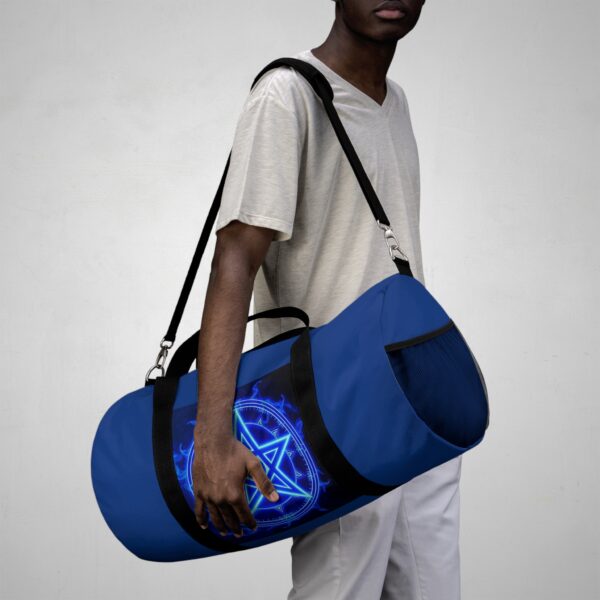 Mystic Blue Pentagram Duffel Bag - Stylish Gym & Travel Tote for Occult Enthusiasts - Image 16
