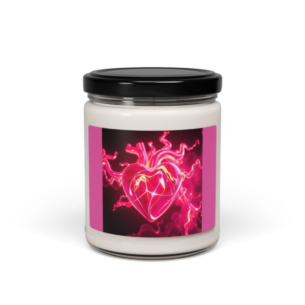 Heartbeat Scented Soy Candle - 9oz Aromatherapy Relaxation Candle - Image 2
