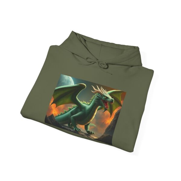 Green Dragon Graphic Hoodie for Gamers & Fantasy Lovers - Image 5