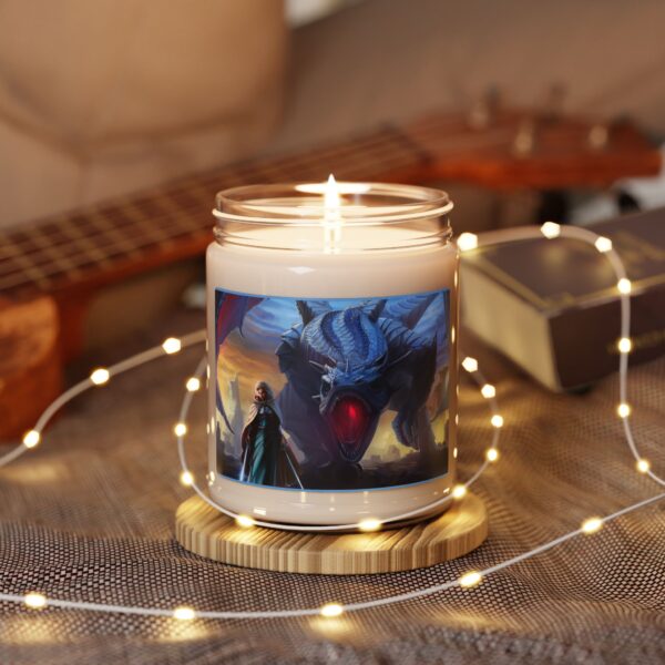 Blue Dragon Scented Soy Candle - Enchanting Aroma for Home Decor - Image 4