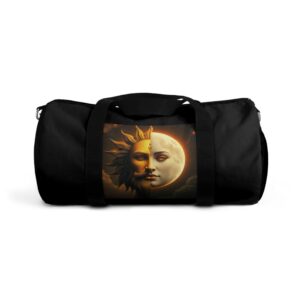 Celestial Sun and Moon Duffel Bag - Travel in Style with Astrology Design
