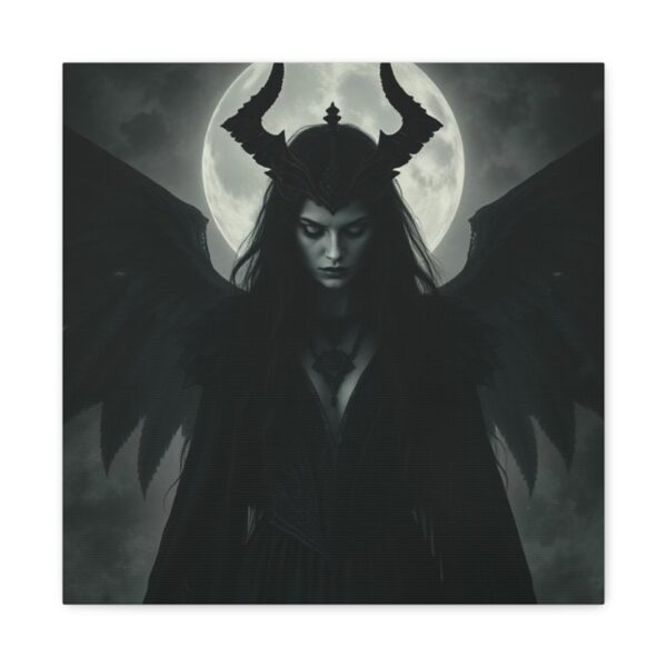 Gothic Moonlit Canvas Art - Dark Angel Decor - Image 26