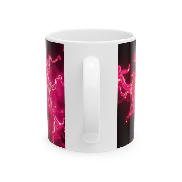 Electric Heart Ceramic Mug - 11oz & 15oz | Vibrant Coffee Cup for Love & Joy - Image 3