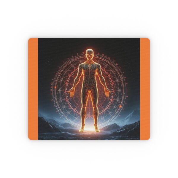 Quantum Man Rectangular Mouse Pad – Perfect for Gamers and Creatives - Image 2