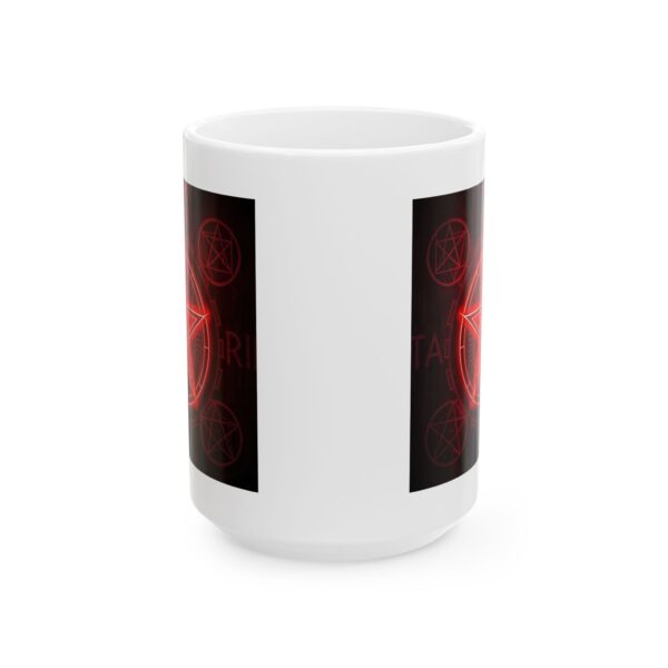 Red Pentagram Ceramic Mug - Perfect for Coffee Lovers - Image 14