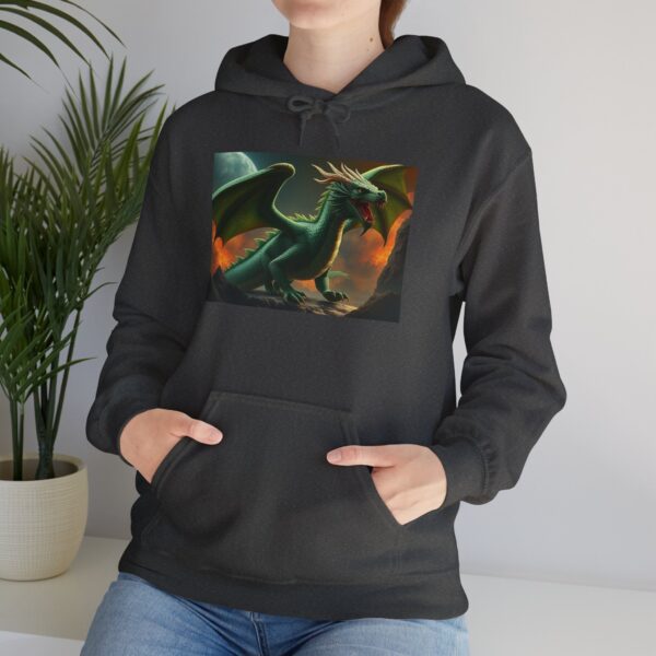 Green Dragon Graphic Hoodie for Gamers & Fantasy Lovers - Image 39